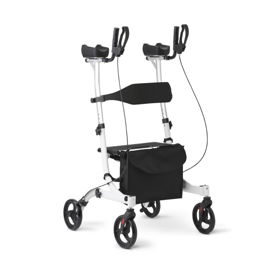 Medline Simplicity 2 Upright Rolling Walker Rollator - Senior.com Upright Walkers